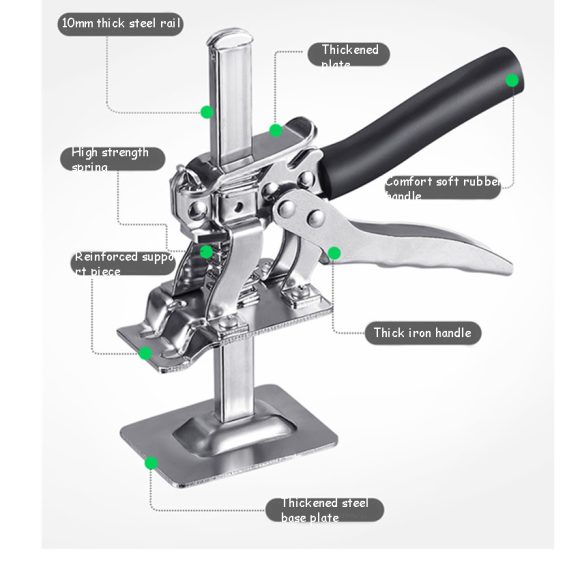 Wall Tiles And Ceramic Tiles Lifting Height Adjustment Manual Tile Positioner Stainless Steel Lifting Floor Tile Top Height Device - Image 8