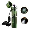 Outdoor Travel Compass Rechargeable Lighter Tube Waterproof Lighter Usb Pulse Lighter - Image 3