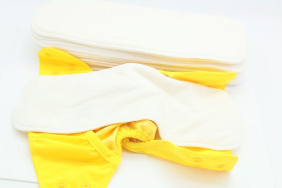Baby Washable 4-layer Pure Bamboo Fiber Diapers Bamboo Terry Absorbent Diapers - Image 2