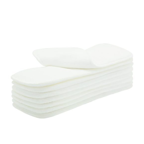 Baby Washable 4-layer Pure Bamboo Fiber Diapers Bamboo Terry Absorbent Diapers - Image 4