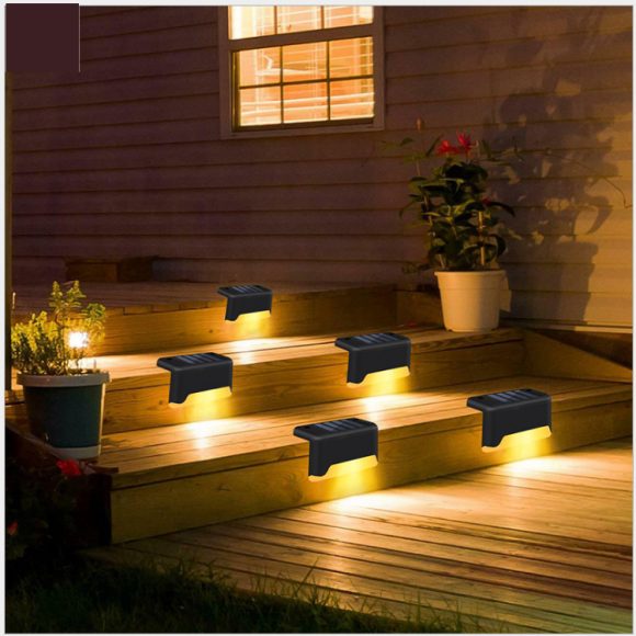 New Solar Light Outdoor Courtyard Home Outdoor Garden Decoration Led Colorful Landscape Staircase Lighting - Image 2