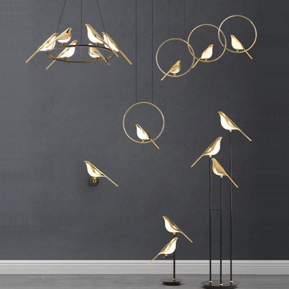 Modern Simplicity LED Wall Lamp Magpie Bird Model Light Sconce Light Indoor Lighting Home Kitchen Bedside Bedroom Living Room - Image 4