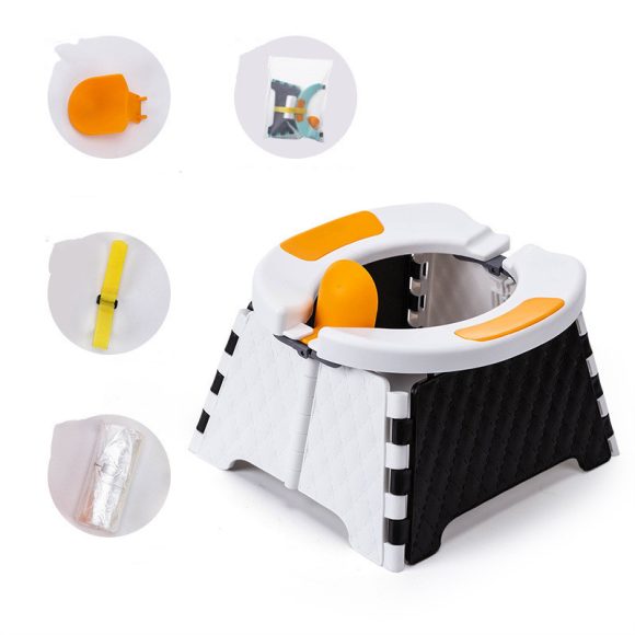 Baby Potty Training Seat Kids Toddler Outdoor Portable Folding Toilet Urinal Pot - Image 6