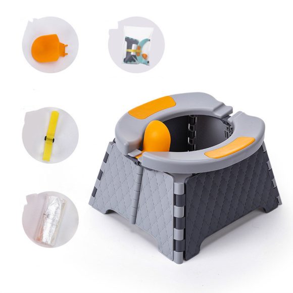 Baby Potty Training Seat Kids Toddler Outdoor Portable Folding Toilet Urinal Pot - Image 4