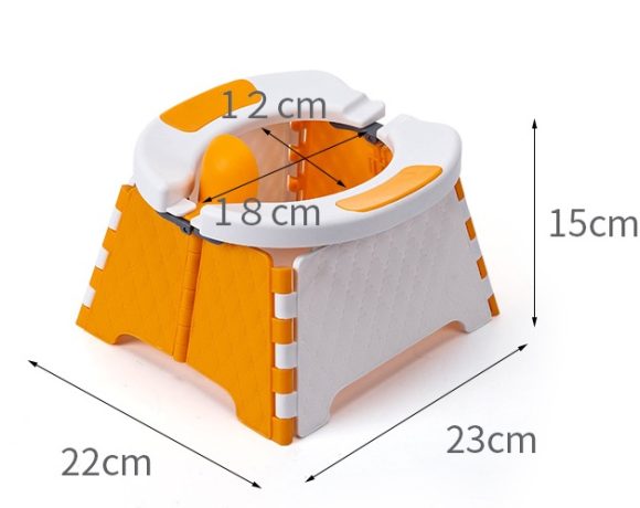 Baby Potty Training Seat Kids Toddler Outdoor Portable Folding Toilet Urinal Pot - Image 3