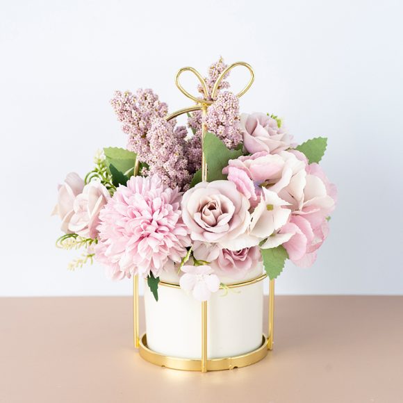 Small Potted Plants Ins Dried Flower Bouquet Simulation Flowers Fake Flowers Living Room Decoration Ornaments Tea Table Spring Festival Floral New Year Decorations - Image 4