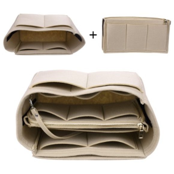 Multifunctional Felt Storage Bag Felt Bag Middle Bag Large Capacity Ladies Toiletry Bag - Image 5