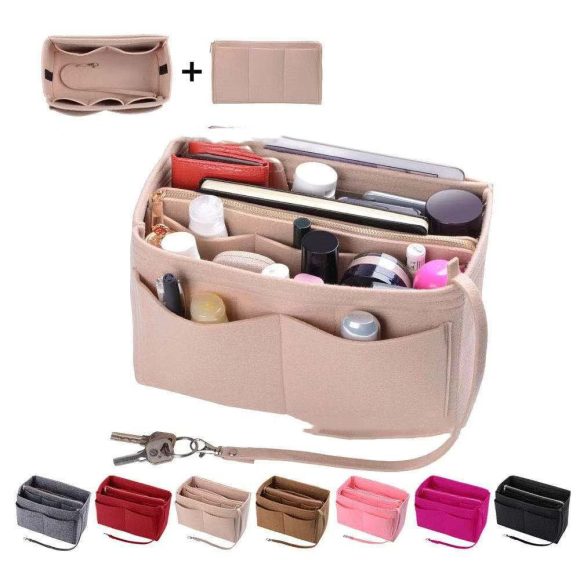 Multifunctional Felt Storage Bag Felt Bag Middle Bag Large Capacity Ladies Toiletry Bag - Image 4