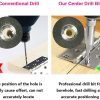 Woodworking Hole Puncher Hinge Drill Door and Window Hinge Hinge Hole Opener Set Hexagon Drill Bit Positioning Drill Bit - Image 5