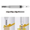 Woodworking Hole Puncher Hinge Drill Door and Window Hinge Hinge Hole Opener Set Hexagon Drill Bit Positioning Drill Bit - Image 2