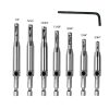 Woodworking Hole Puncher Hinge Drill Door and Window Hinge Hinge Hole Opener Set Hexagon Drill Bit Positioning Drill Bit - Image 4