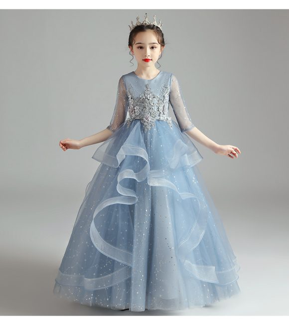 Children Dress Princess Dress Girl Girl Host Evening Dress - Image 3