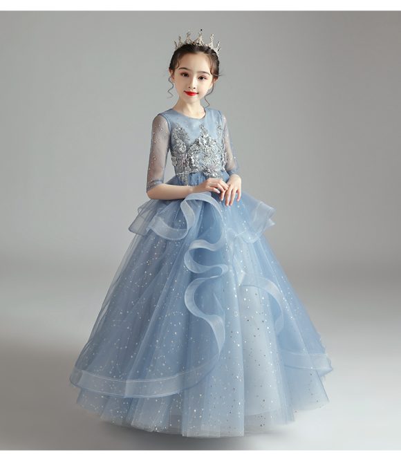 Children Dress Princess Dress Girl Girl Host Evening Dress - Image 9