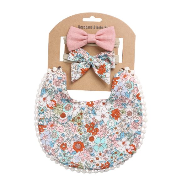 Linen Cotton Solid Color Printing Children Double-Sided Bib Bib Baby Saliva Pocket - Image 2