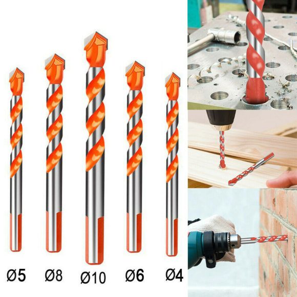 Overlord Drill Multifunctional Drilling Drill Wholesale Ceramic Tile Concrete Brick Wall Glass Triangle Drill Cemented Carbide Ceramic Drill - Image 5