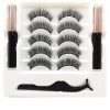 Magnetic Eyelashes Eyeliner Set Long Lasting False Mink Waterproof Eye Lashes Extension Reusable Beauty Makeup Tool - Image 3