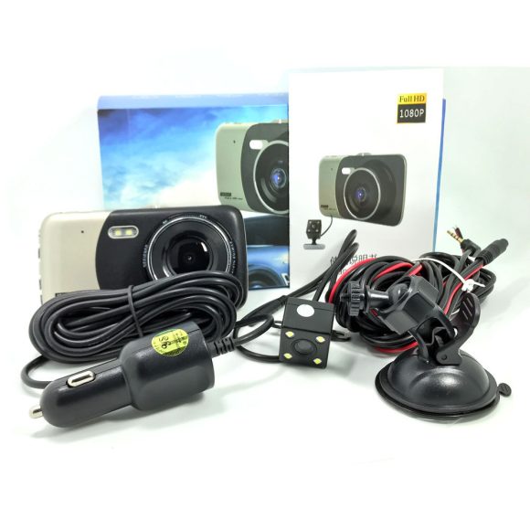 4-Inch L55 Dual Lens Dash Cam Car Hd Night Vision 1080P Jerry 5601 Reversing Image Ips - Image 2