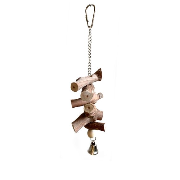 Parrot Vine Solid Wood Molar String With Bell - Image 4