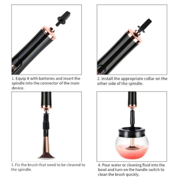 Electric Scrubber Makeup Brush Tool Automatic Cleaner - Image 4