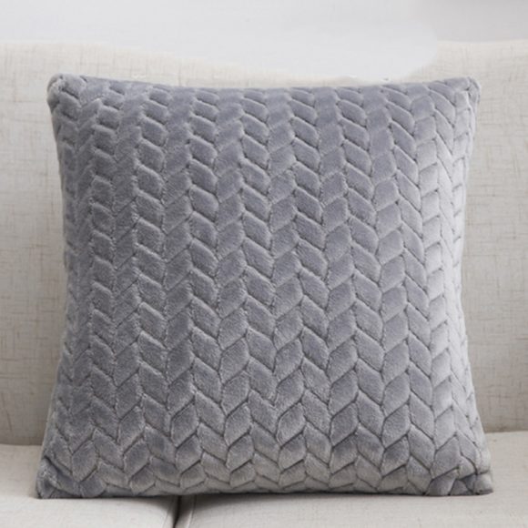 Flannel Solid Color Throw Pillow Sofa Cover Cushion Cover Nordic Style Simple Style - Image 8
