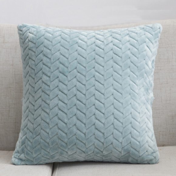 Flannel Solid Color Throw Pillow Sofa Cover Cushion Cover Nordic Style Simple Style - Image 4