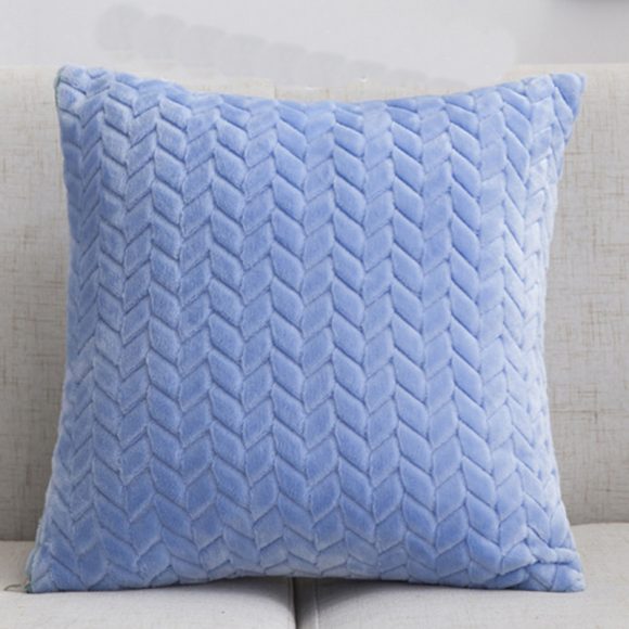 Flannel Solid Color Throw Pillow Sofa Cover Cushion Cover Nordic Style Simple Style - Image 9