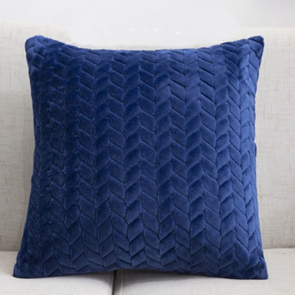 Flannel Solid Color Throw Pillow Sofa Cover Cushion Cover Nordic Style Simple Style - Image 5