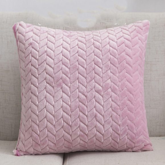 Flannel Solid Color Throw Pillow Sofa Cover Cushion Cover Nordic Style Simple Style - Image 10