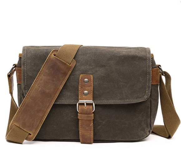 Retro Canvas Single Shoulder Camera Photo Messenger Men'S Business Men'S Chest Bag - Image 4