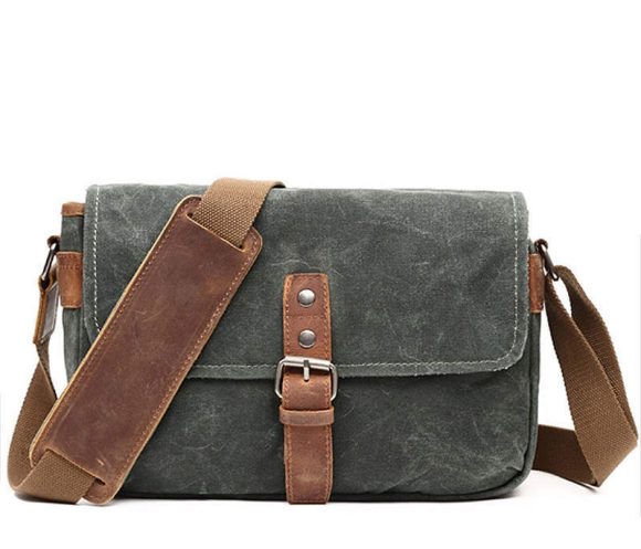 Retro Canvas Single Shoulder Camera Photo Messenger Men'S Business Men'S Chest Bag - Image 5