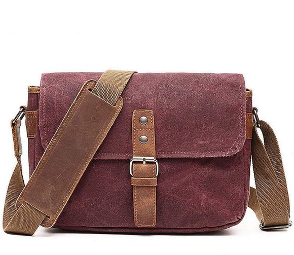 Retro Canvas Single Shoulder Camera Photo Messenger Men'S Business Men'S Chest Bag - Image 3
