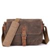 Retro Canvas Single Shoulder Camera Photo Messenger Men'S Business Men'S Chest Bag - Image 2