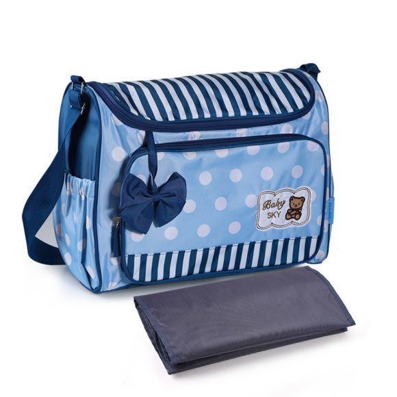 Mommy Bag Four-Piece Bowknot Outing One-Shoulder Multifunctional Large-Capacity Bag For Mother, Baby And Mother - Image 4