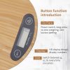 Bamboo Panel Electronic Kitchen Scale Big Round Baking Scale Gram Weight Scale - Image 4