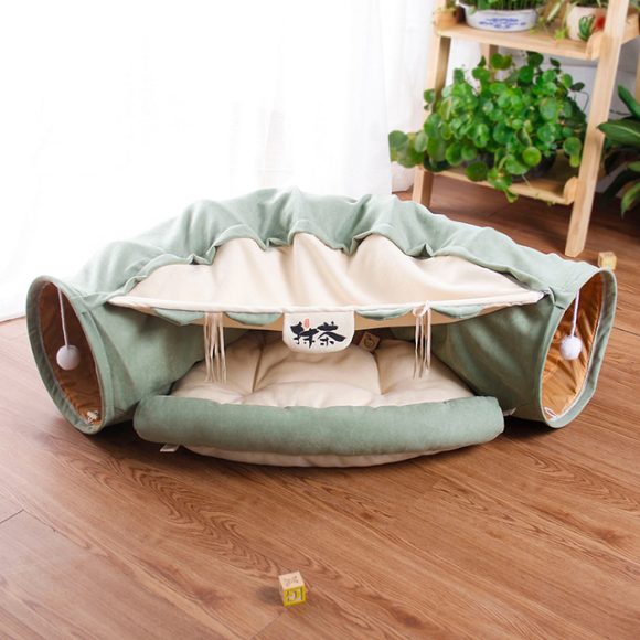 Pet Cats Tunnel Interactive Play Toy Mobile Collapsible Ferrets Rabbit Bed tunnels Indoor Toys Kitten Exercising Products - Image 5