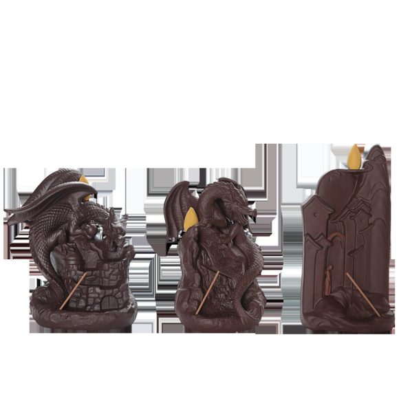 Zisha Ceramic Incense Burner Flying Dragon Ornaments Incense Mountain Flowing Water Incense Burner - Image 3