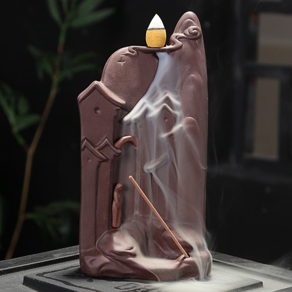 Zisha Ceramic Incense Burner Flying Dragon Ornaments Incense Mountain Flowing Water Incense Burner - Image 4