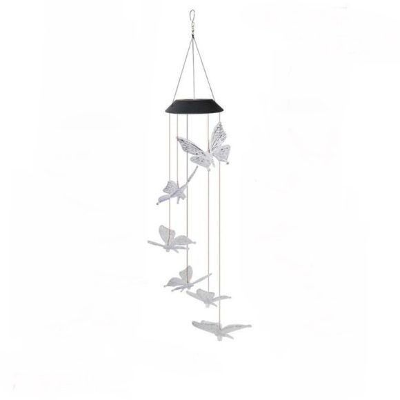 Solar Powered LED Wind Chime Light Hanging Color-Changing Yard Garden Butterfly Lamp Decor - Image 5