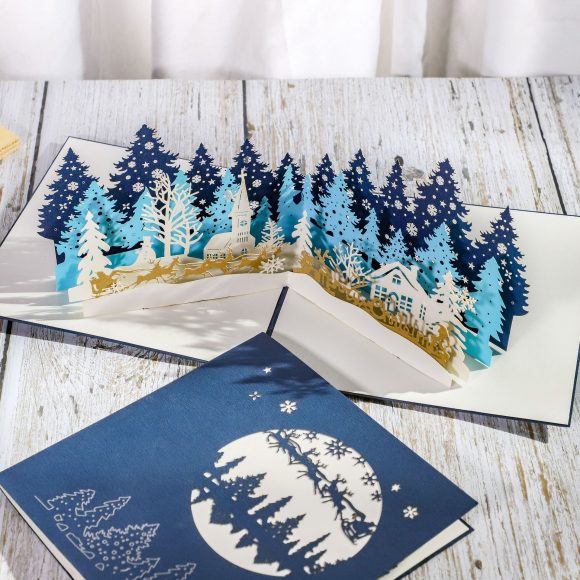 Paper sculpture Christmas card - Image 3
