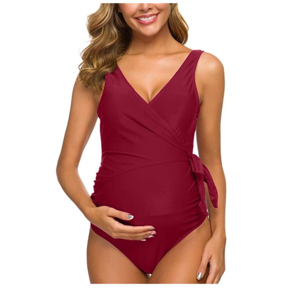 New Sexy Ladies Pregnant Women One-Piece European And American Sexy Swimwear Swimwear Wholesale - Image 3