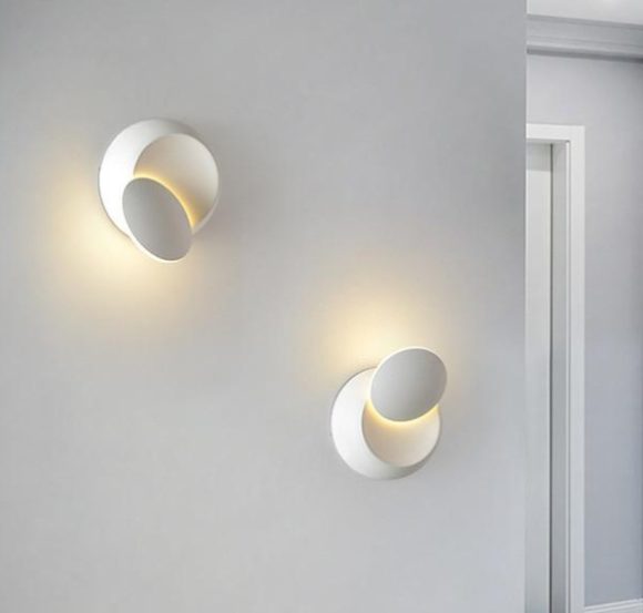 Rotating Lunar Eclipse Wall Lamp Modern Minimalist Living Room Ledl Wall Lamp Balcony Bedside Wall Lamp - Image 3