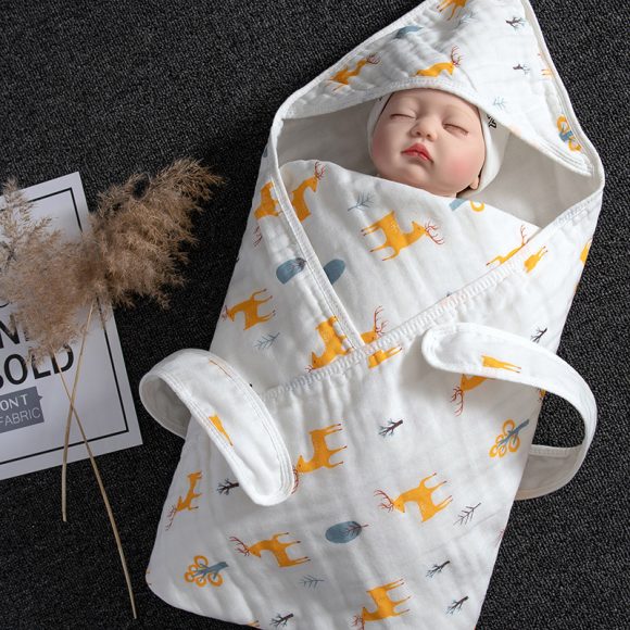 Cotton Baby Blanket Baby Blanket swaddling towel - Image 9
