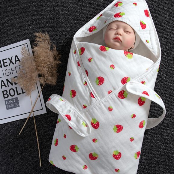 Cotton Baby Blanket Baby Blanket swaddling towel - Image 6