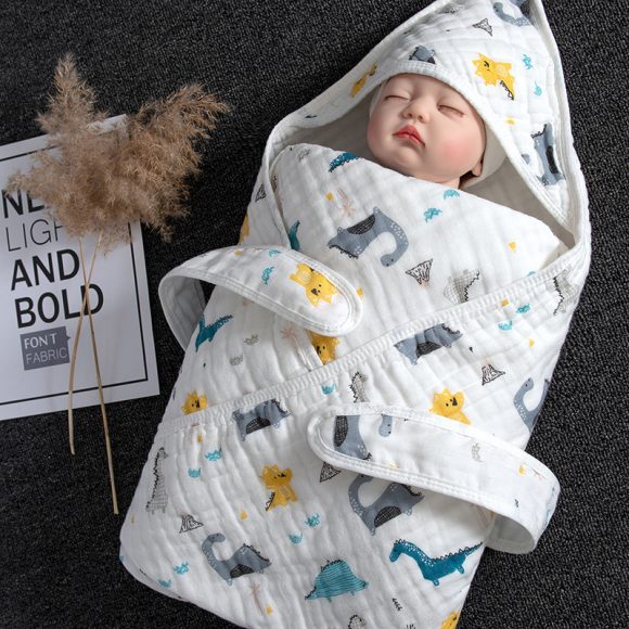 Cotton Baby Blanket Baby Blanket swaddling towel - Image 5
