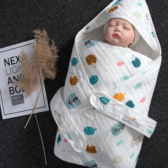 Cotton Baby Blanket Baby Blanket swaddling towel - Image 10