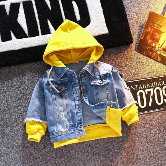 Boys Denim Jacket Spring And Autumn New Children'S Jacket Tops - Image 4