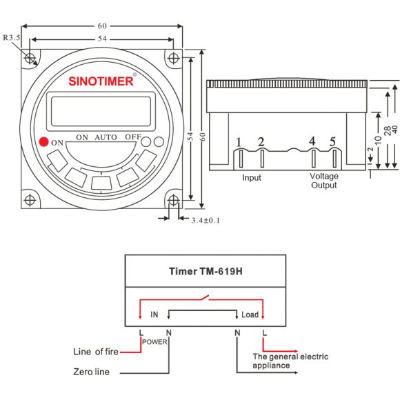TM-619H-2 30A 230V AC 7 Days Weekly Programmable Time - Image 6