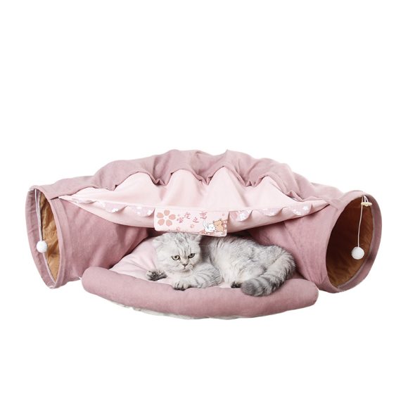 Pet Cats Tunnel Interactive Play Toy Mobile Collapsible Ferrets Rabbit Bed tunnels Indoor Toys Kitten Exercising Products - Image 2