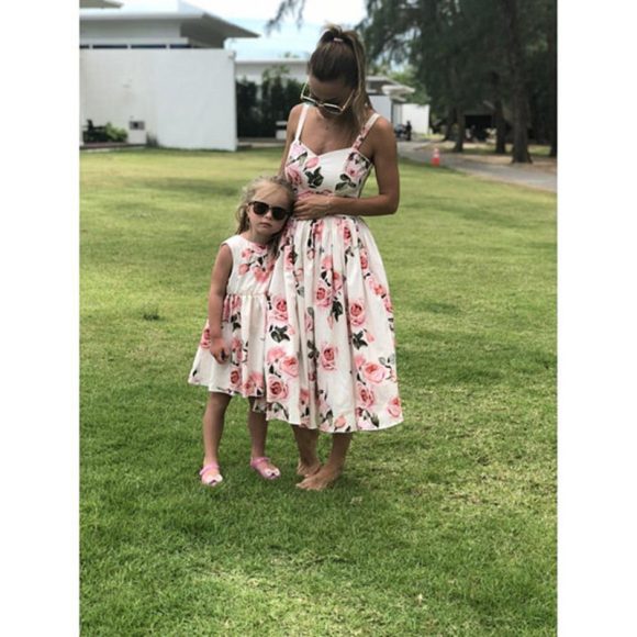 Summer New Style Printed Sling Sleeveless Parent-Child Dress - Image 6