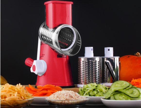 Vegetable Cutter Round Mandoline Slicer Potato Julienne Carrot Grater Cheese - Image 8